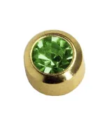 Сережки Caflon Studex мини завальцовка Хризолит (август)