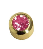 Сережки Caflon Studex мини завальцовка Турмалин (октябрь)