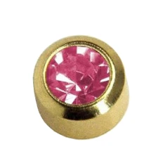 Сережки Caflon Studex мини завальцовка Турмалин (октябрь)