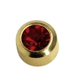 Серьги Caflon Studex большой размер Гранат - январь L201Y