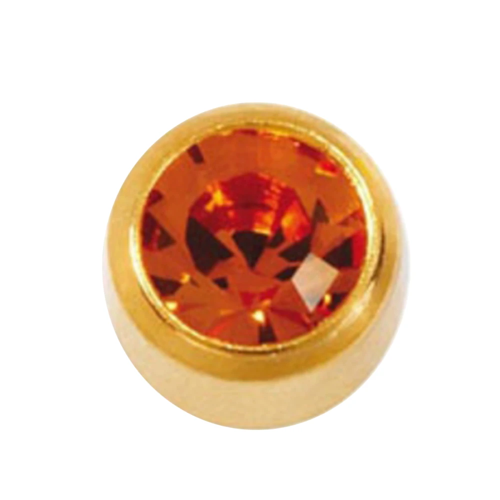 Серьги Caflon Studex большой размер Топаз - ноябрь L211Y