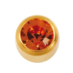 Серьги Caflon Studex большой размер Топаз - ноябрь L211Y