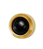 Сережки CAFLON мини завальцовка Черный Оникс