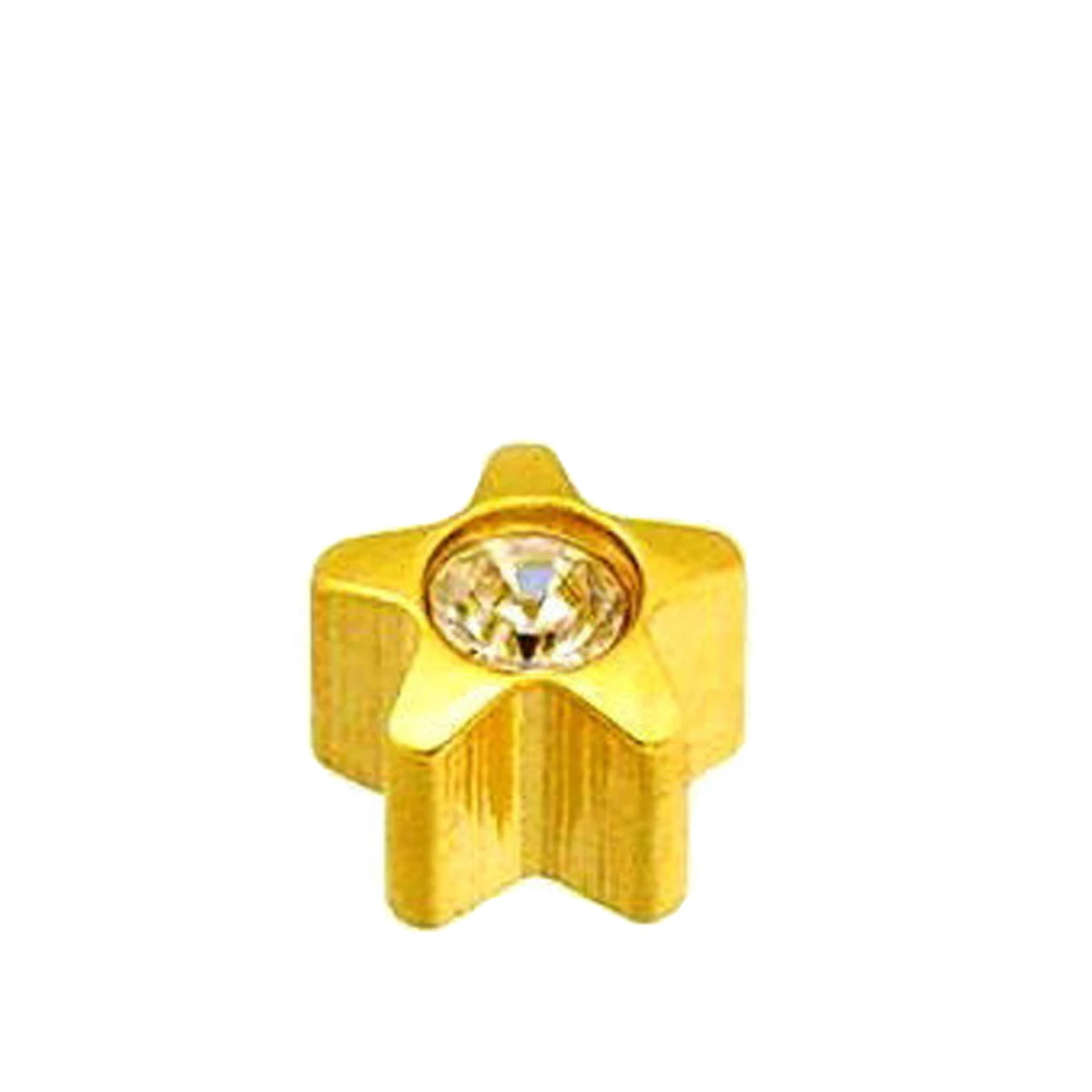 Серьги Caflon Studex средний размер Звезда с камнем R501Y-4