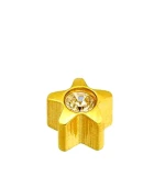 Серьги Caflon Studex средний размер Звезда с камнем R501Y-4