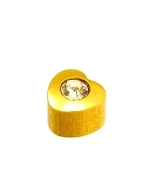 Серьги Caflon Studex средний размер Сердце с камнем R502Y-4