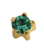 Сережки Caflon Studex большие крапан Голубой Циркон (декабрь)