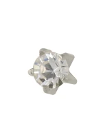 Сережки Caflon Studex средние крапановые Хрусталь серебро (апрель)