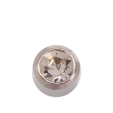 Серьги Caflon Studex средний размер Хрусталь - апрель R204W серебро