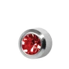 Серьги Caflon Studex средний размер Рубин - июль R207W серебро