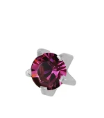 Сережки Caflon Studex средние крапановые Аметист серебро (февраль)