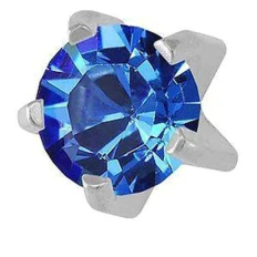 Серьги Caflon Studex средние крапан (Сапфир серебро сентябрь)