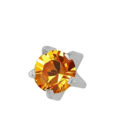 Сережки Caflon Studex средние крапановые Топаз серебро (ноябрь)