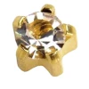 Серьги Caflon Studex большие крапан (Горный Хрусталь)