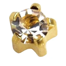 Серьги Caflon Studex большие крапан (Горный Хрусталь)