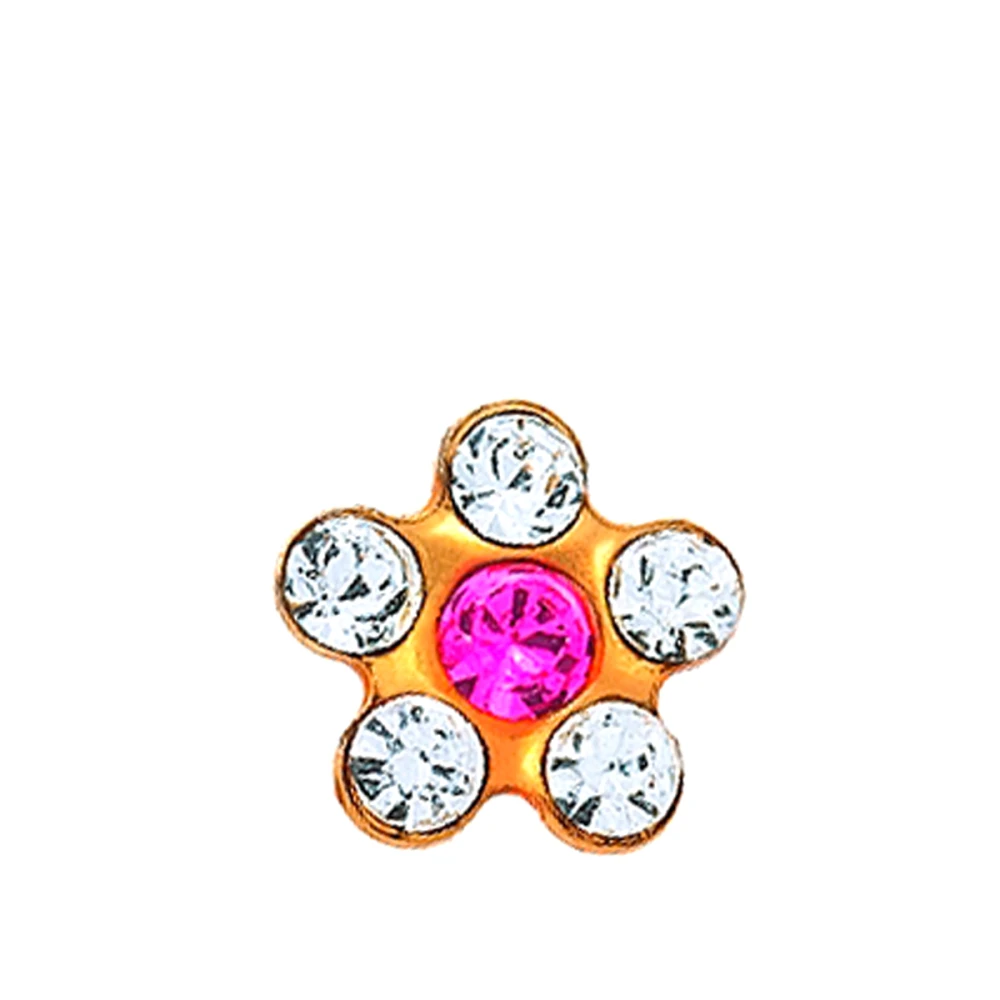 Набір Caflon Studex System75 покриття Gold Crystal+Rose