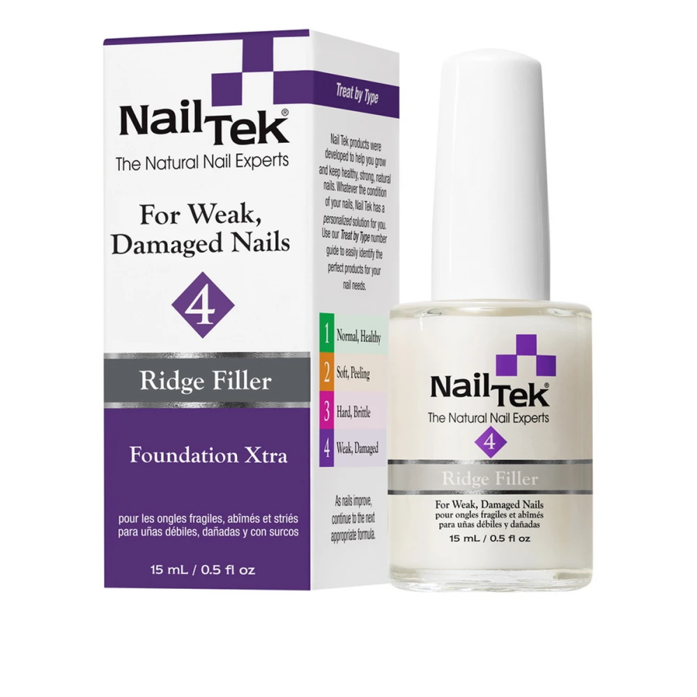 Покрытие базовое Nail Tek Foundation XTRA Ridge Filler № 4 15 мл