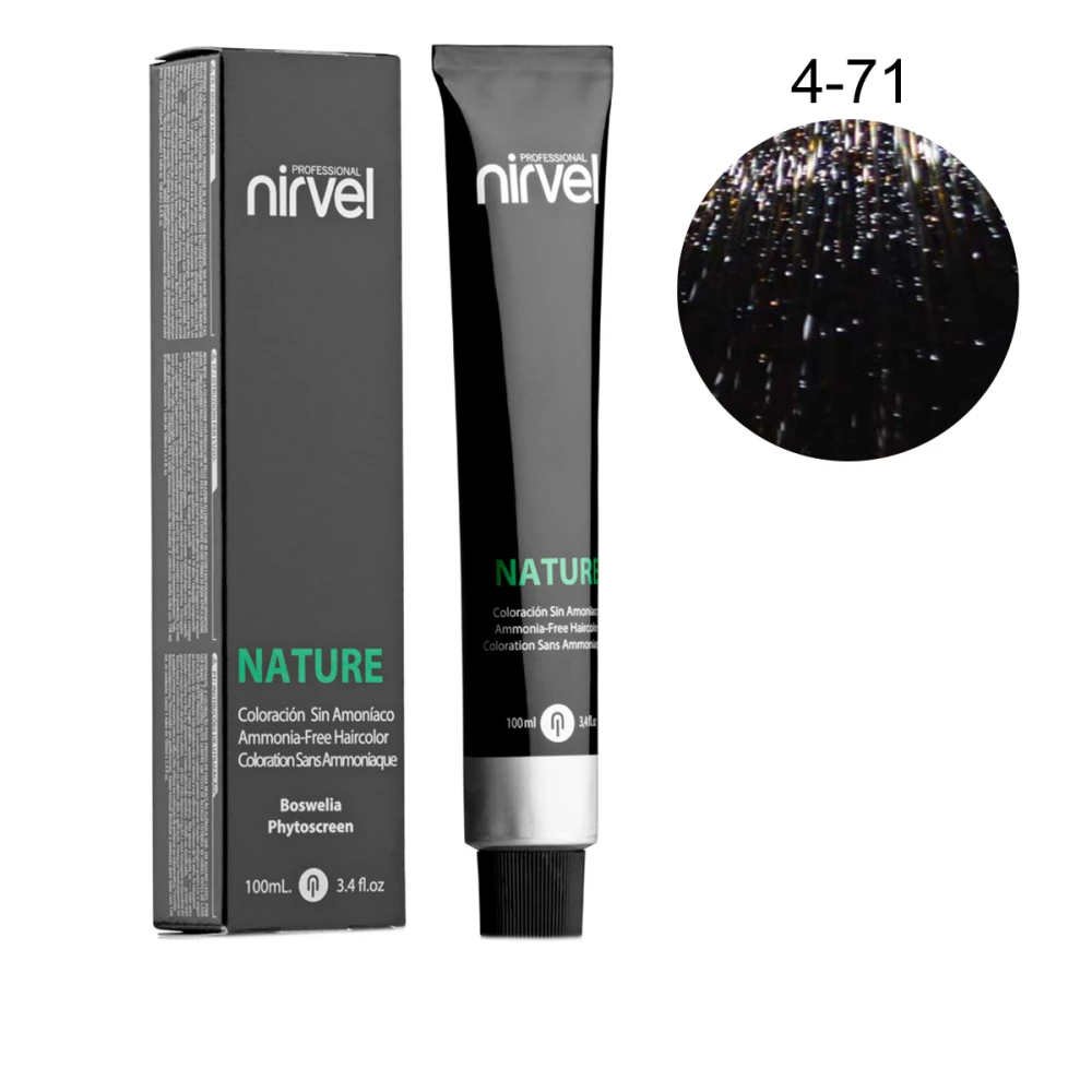 Краска для волос без аммиака Nirvel Nature 4-71 100 мл