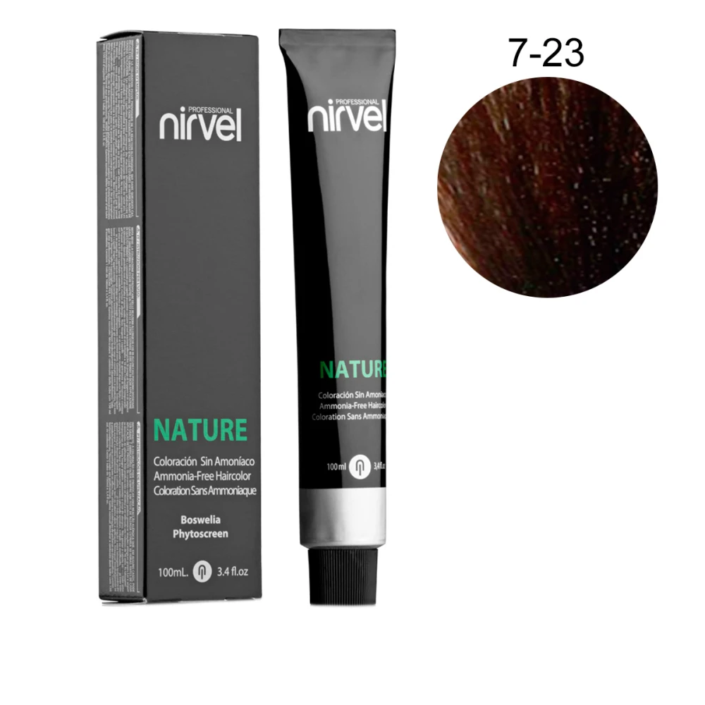 Фарба для волосся без аміаку Nirvel Nature 7-23 100 мл