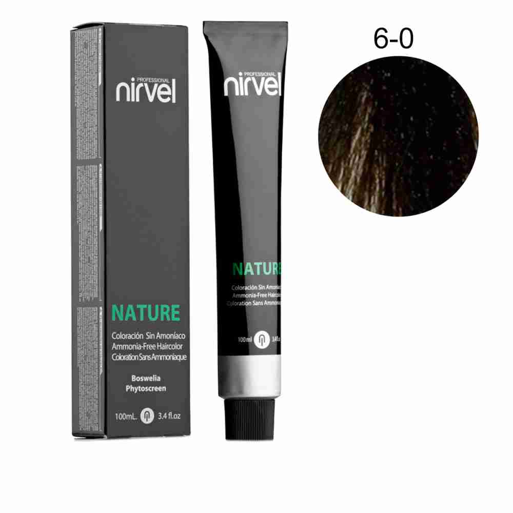 Краска для волос без аммиака Nirvel Nature 6-0 100 мл