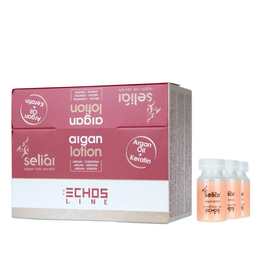 Лосьон восстанавливающий с аргановым маслом и кератином EchosLine Seliar 12*13 мл