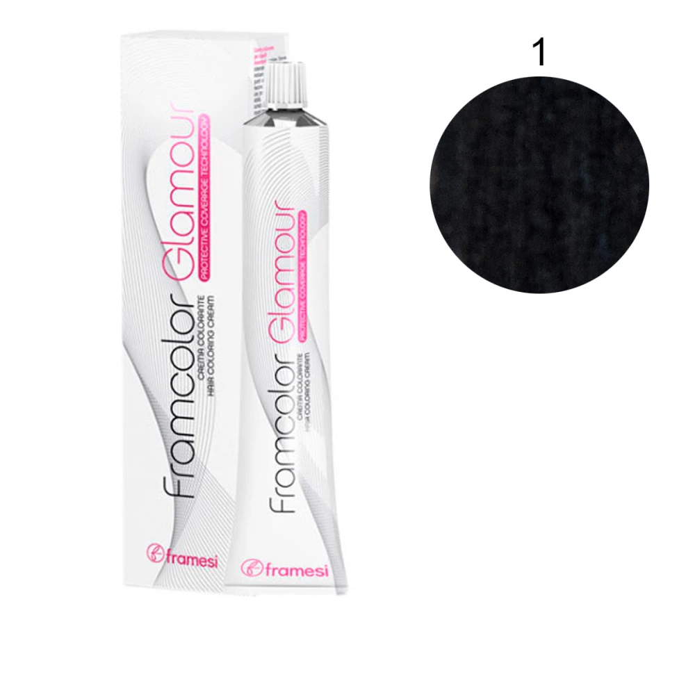 Фарба для волосся Framesi Glamour, 100 мл (1 - Чорний)