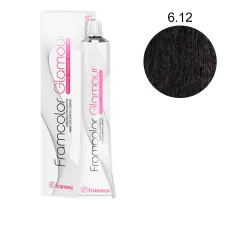 Фарба для волосся Framesi Glamour, 100 мл (6-12 - Попелястий натуральний темний блондин)
