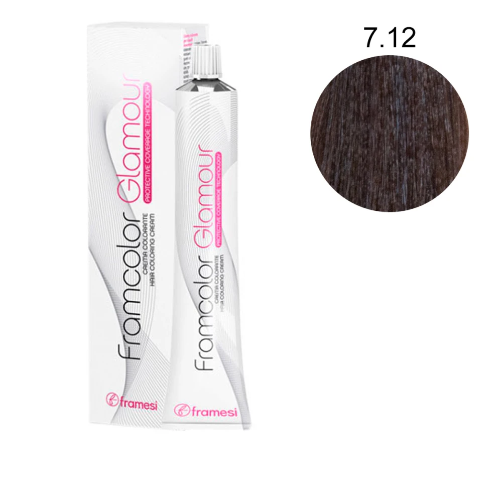 Краска для волос Framesi Glamour, 100 мл (7-12 - Пепельный натуральный средний блондин)