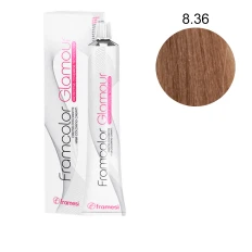 Фарба для волосся Framesi Glamour, 100 мл (8-36 - Світлий пісочний блондин)
