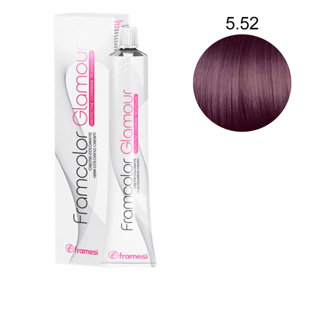 Краска для волос Glamour, 100 мл (5-52 - Красный махагон светлый каштан)