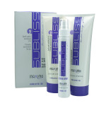 Набор 2 для разглаживания ослабленных волос с кератином Maxima SUBLISS гель 250 мл + молочко 250 мл + защита 75 мл