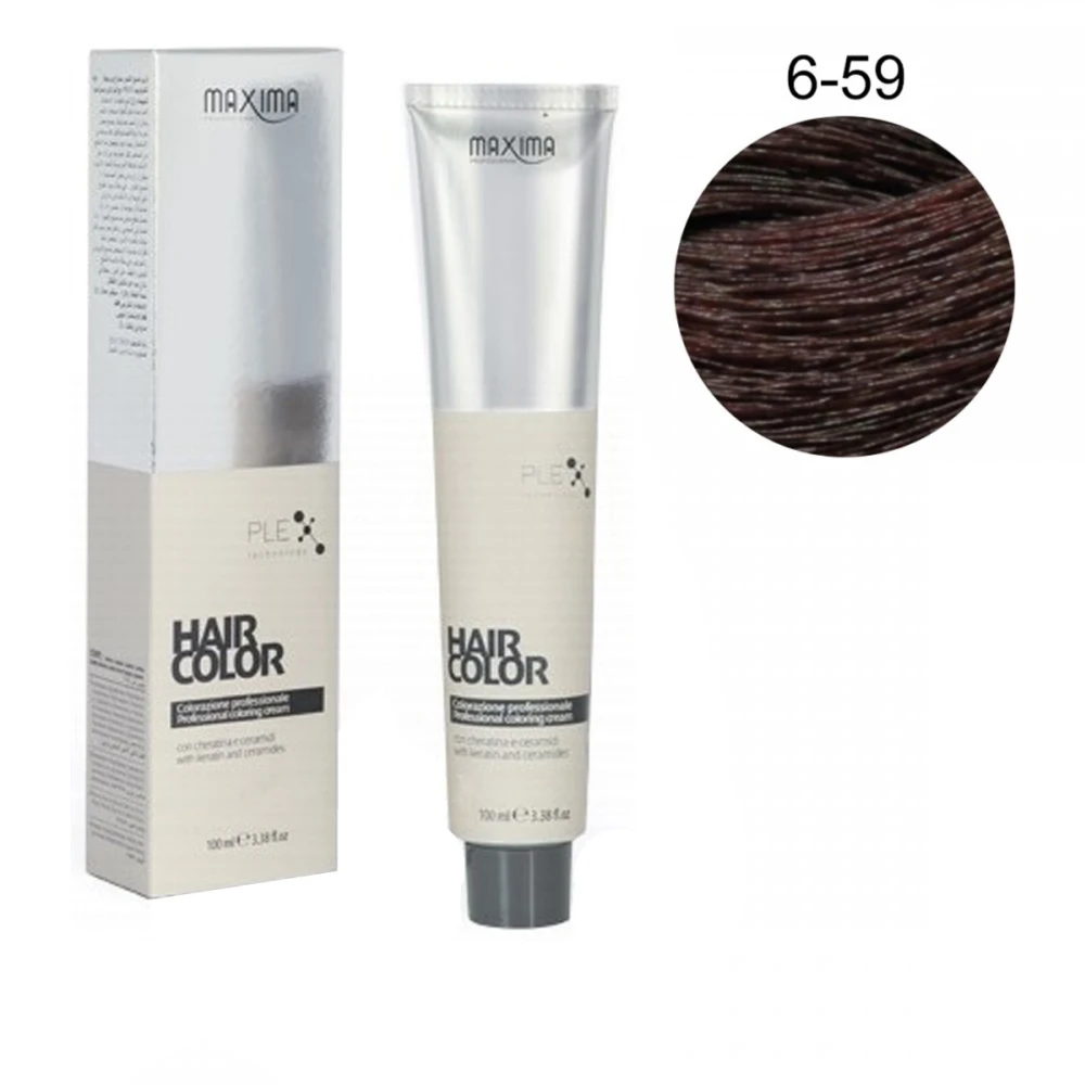 Краска для волос с кератином Maxima Vital 6-59 100 мл
