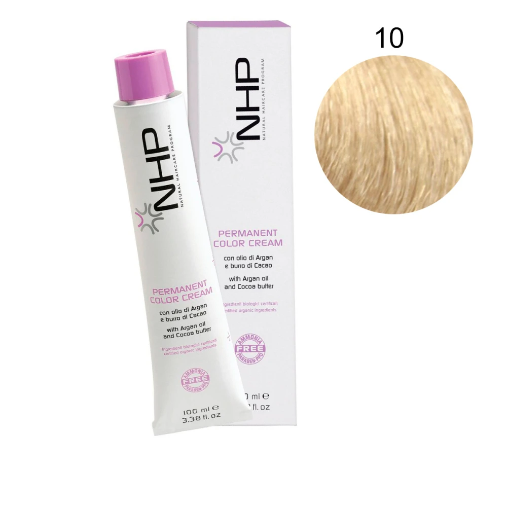 Краска для волос без аммиака с аргановым маслом Maxima NHP 10 100 мл