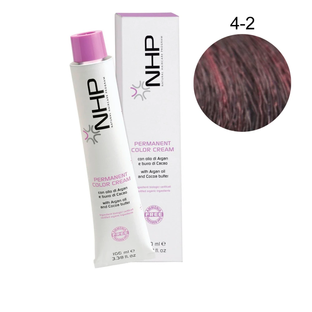 Краска для волос без аммиака с аргановым маслом Maxima NHP 4-2 100 мл