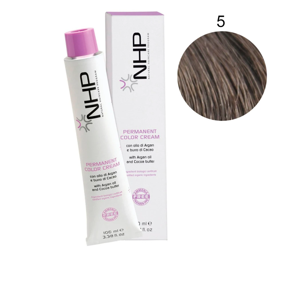 Краска для волос без аммиака с аргановым маслом Maxima NHP 5 100 мл