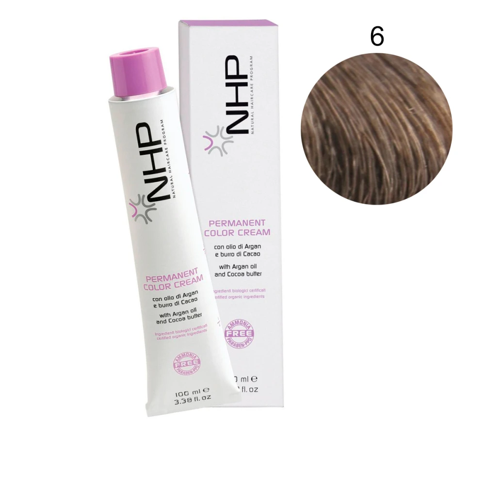 Краска для волос без аммиака с аргановым маслом Maxima NHP 6 100 мл
