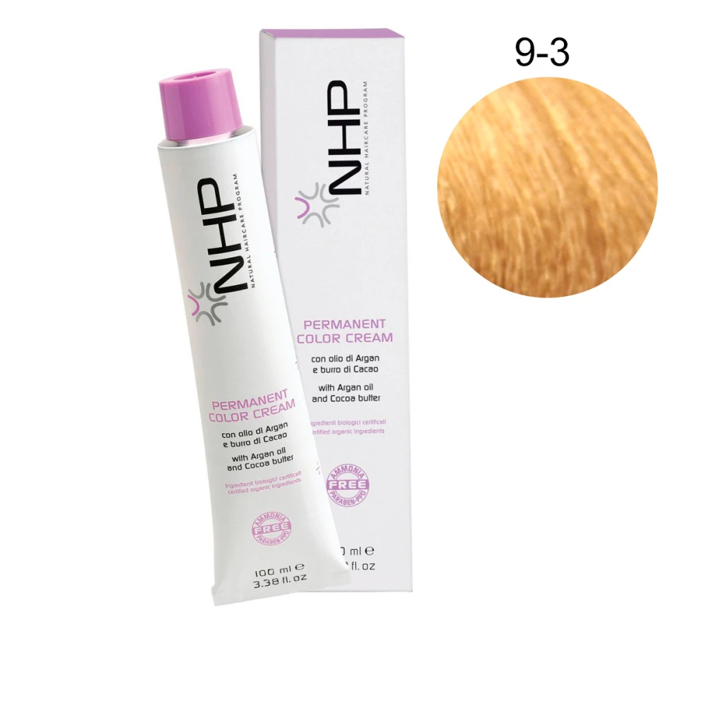 Краска для волос без аммиака с аргановым маслом Maxima NHP 9-3 100 мл