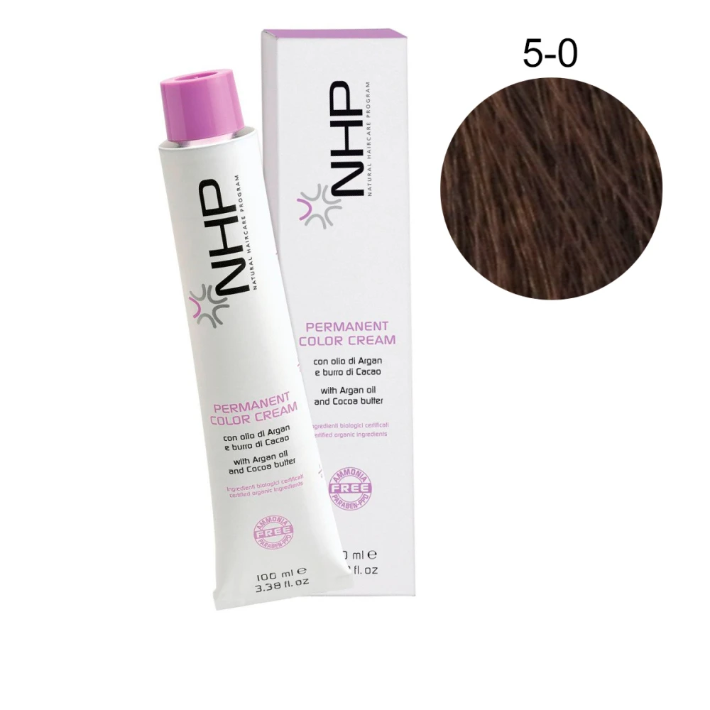 Краска для волос без аммиака с аргановым маслом Maxima NHP 5-0 100 мл