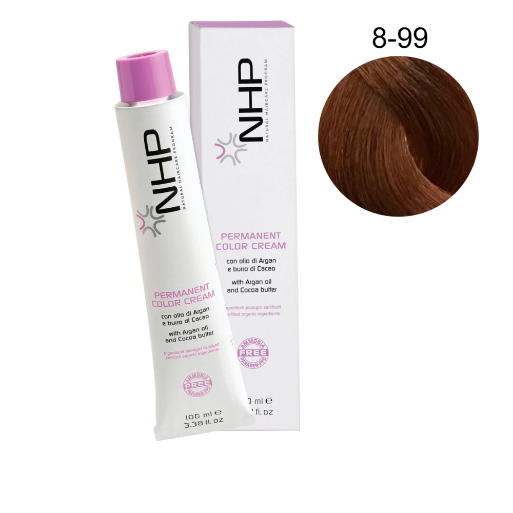 Краска для волос без аммиака с аргановым маслом Maxima NHP 8-99 100 мл
