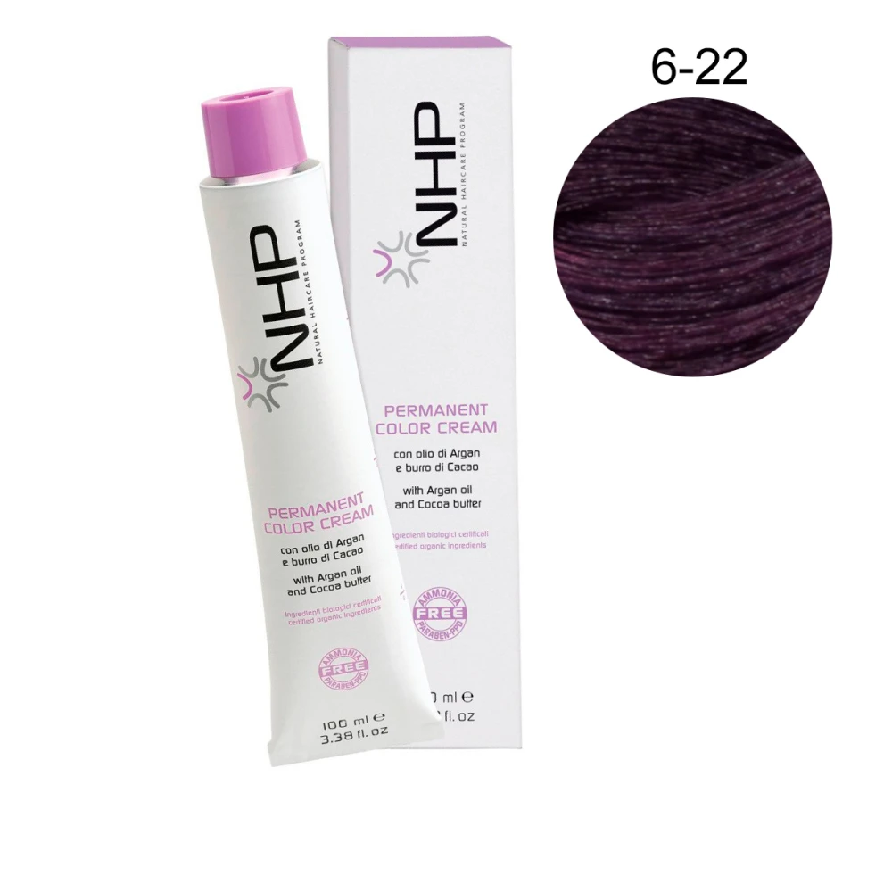 Краска для волос без аммиака с аргановым маслом Maxima NHP 6-22 100 мл