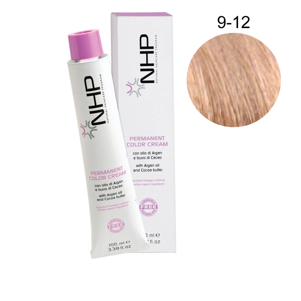 Краска для волос без аммиака с аргановым маслом Maxima NHP 9-12 100 мл