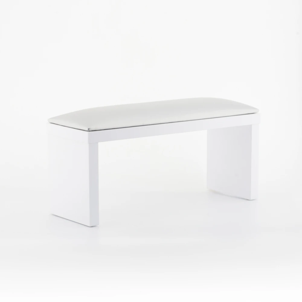 Подлокотник FRC для маникюра на белых ножках XL (Silver)