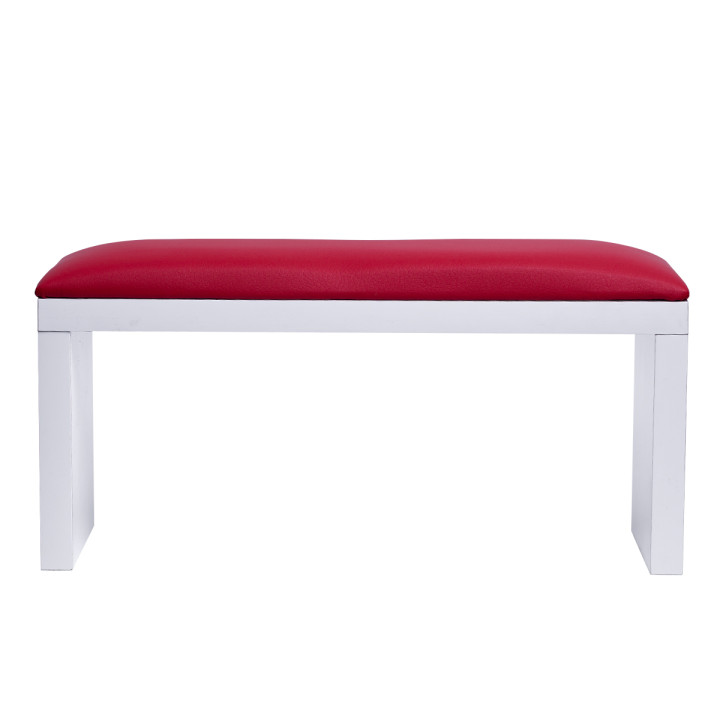 Подлокотник FRC для маникюра на белых ножках XL (Red)