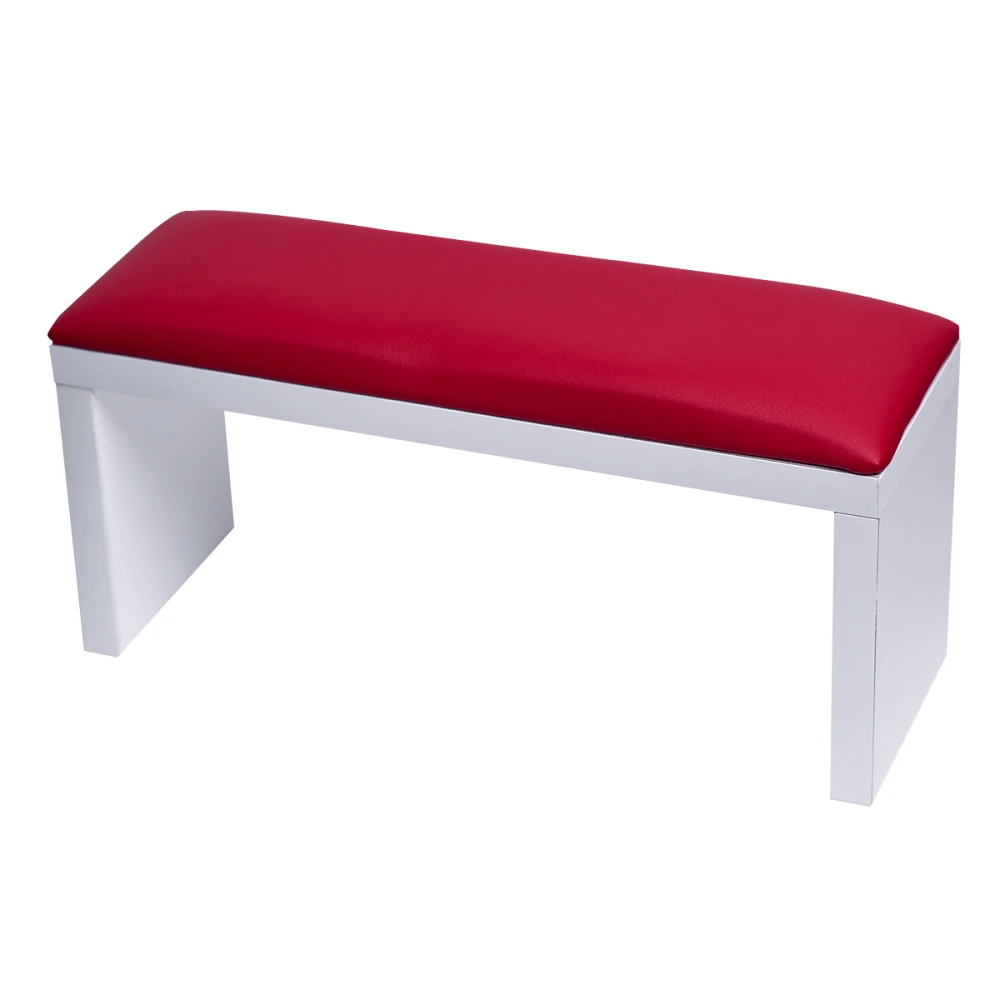 Подлокотник FRC для маникюра на белых ножках XL (Red)