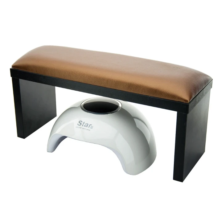 Підлокітник French для манікюру на чорних ніжках (Bronze)