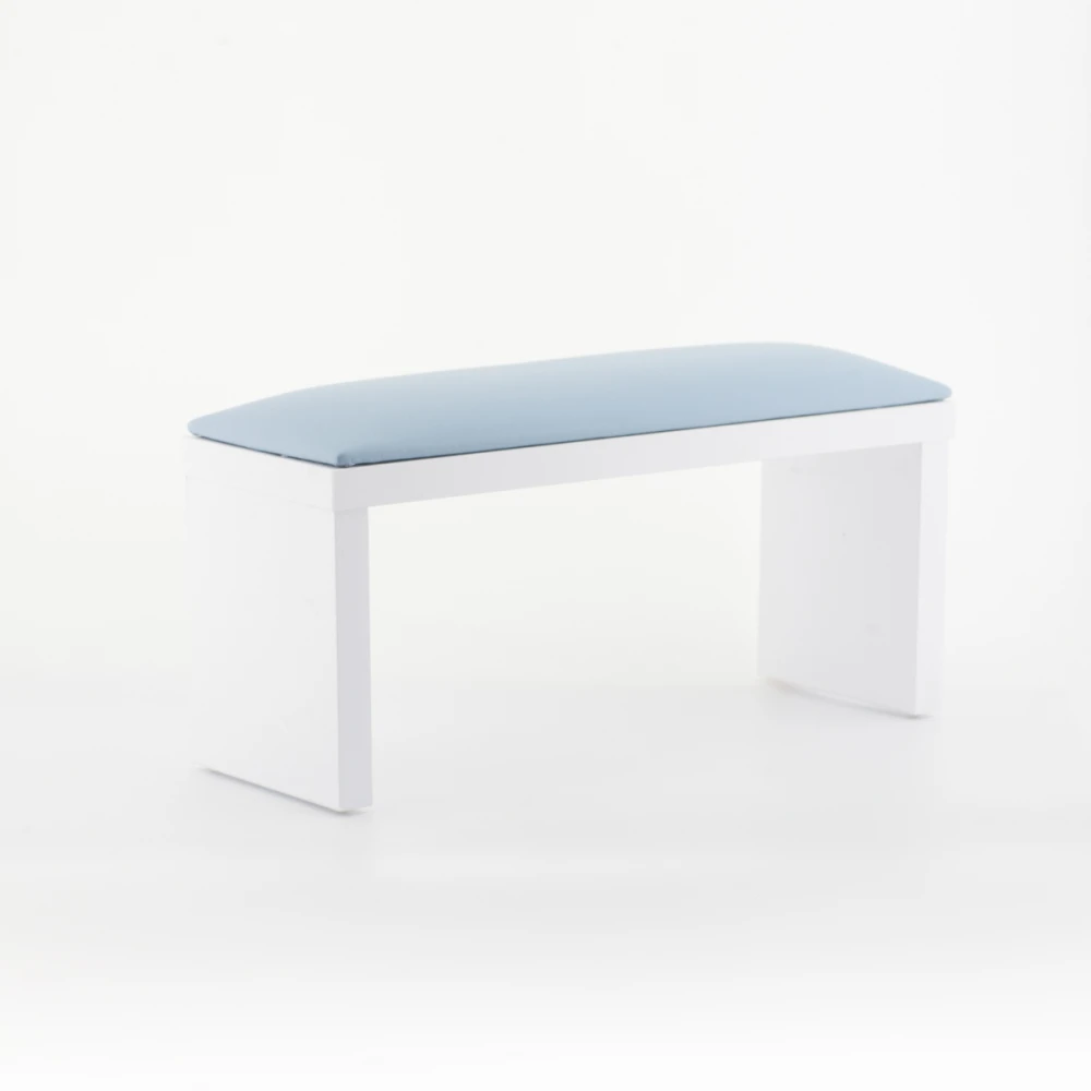 Подлокотник FRC для маникюра на белых ножках XL (Blue)