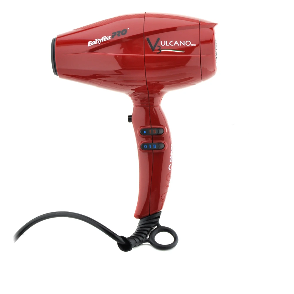 Фен Babyliss BAB6180IRE Vulcano V3 Ionic червоний
