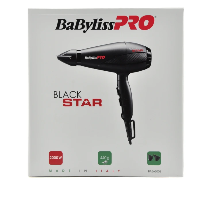 Фен Babyliss Pro BAB6200E Black Star 2000 W