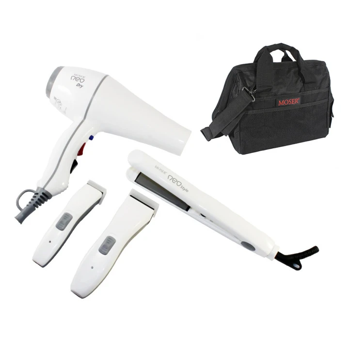 Набор Moser NEO KIT в сумке (фен + 2 машинки + утюж)