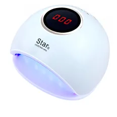 Лампа SUN LED/UV гібридна STAR 5 з дисплеєм Біла 48 Вт